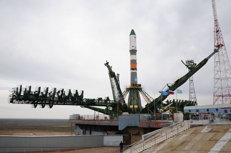 Progress 59 sitting ready on the launch pad (Photo: NASA)