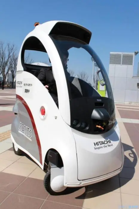 Hitachi's ROPITS is a single-seater urban vehicle that drives all by itself