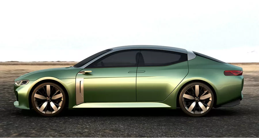 The Novo features a tapering fastback roofline