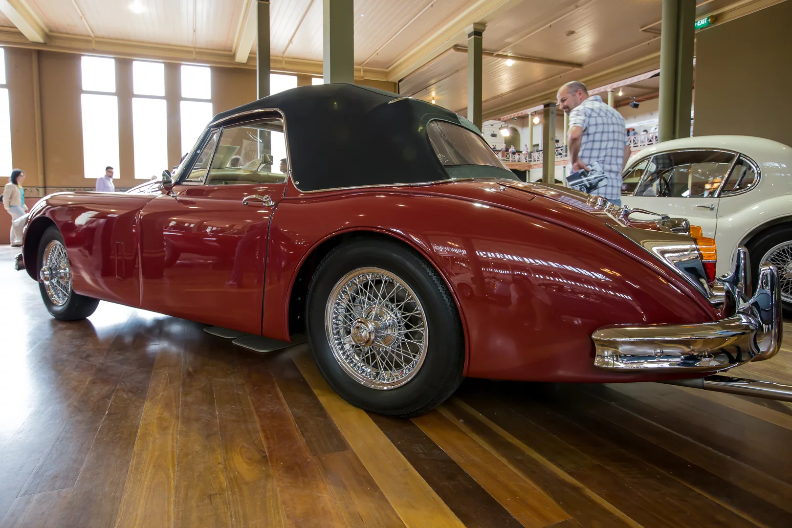 A 1958 Jaguar XK150 Drophead Coupe on show at Motorclassica 2014 (Photo: Nick Lavars/Gizmag)