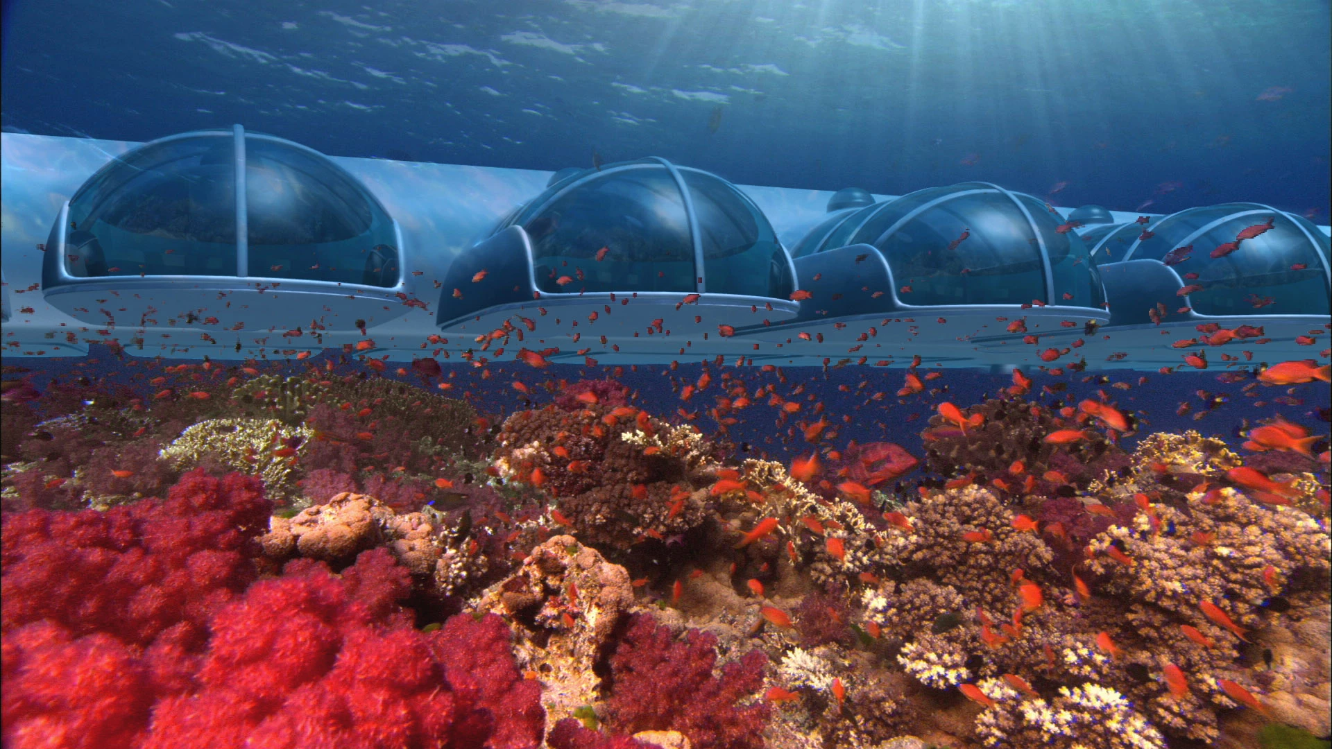 Guests will spend two days in the underwater unit and another four days on conventional bungalows on the beach