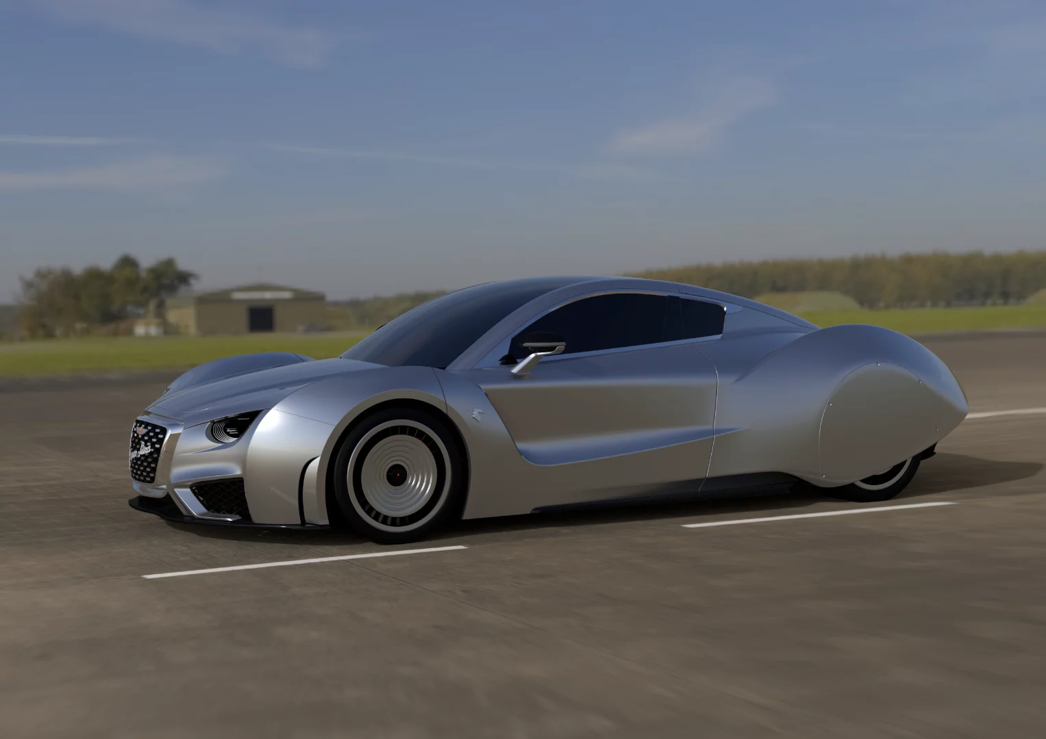 Retro aeros: rear wheel covers recall the fast autos of old