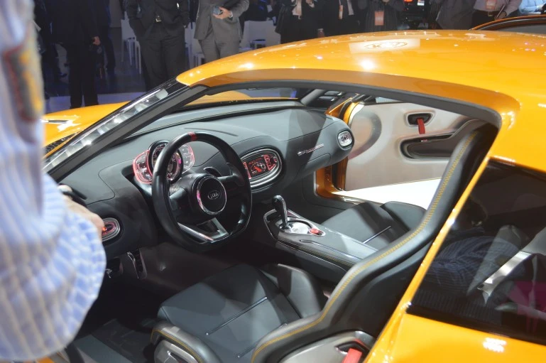 The Stinger GT has a spartan, drive-focused interior (Photo: C.C. Weiss/Gizmag)