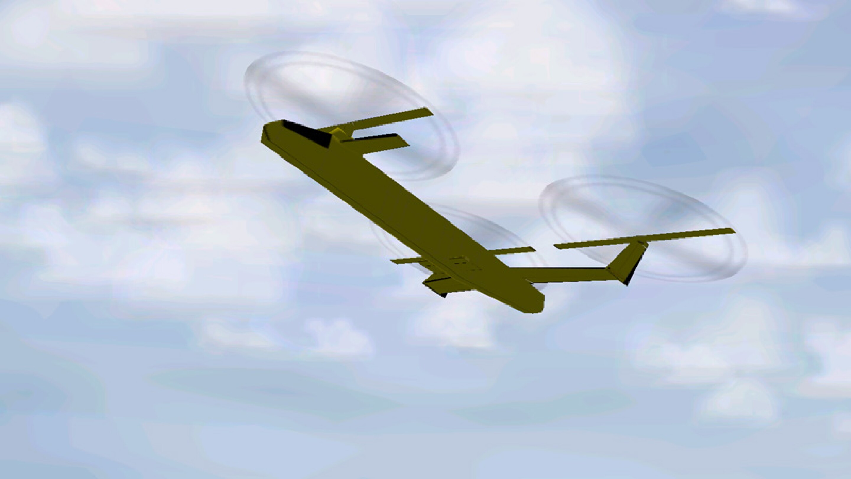 Hybrid RotorWing design transitions from fixed to rotary wing midflight