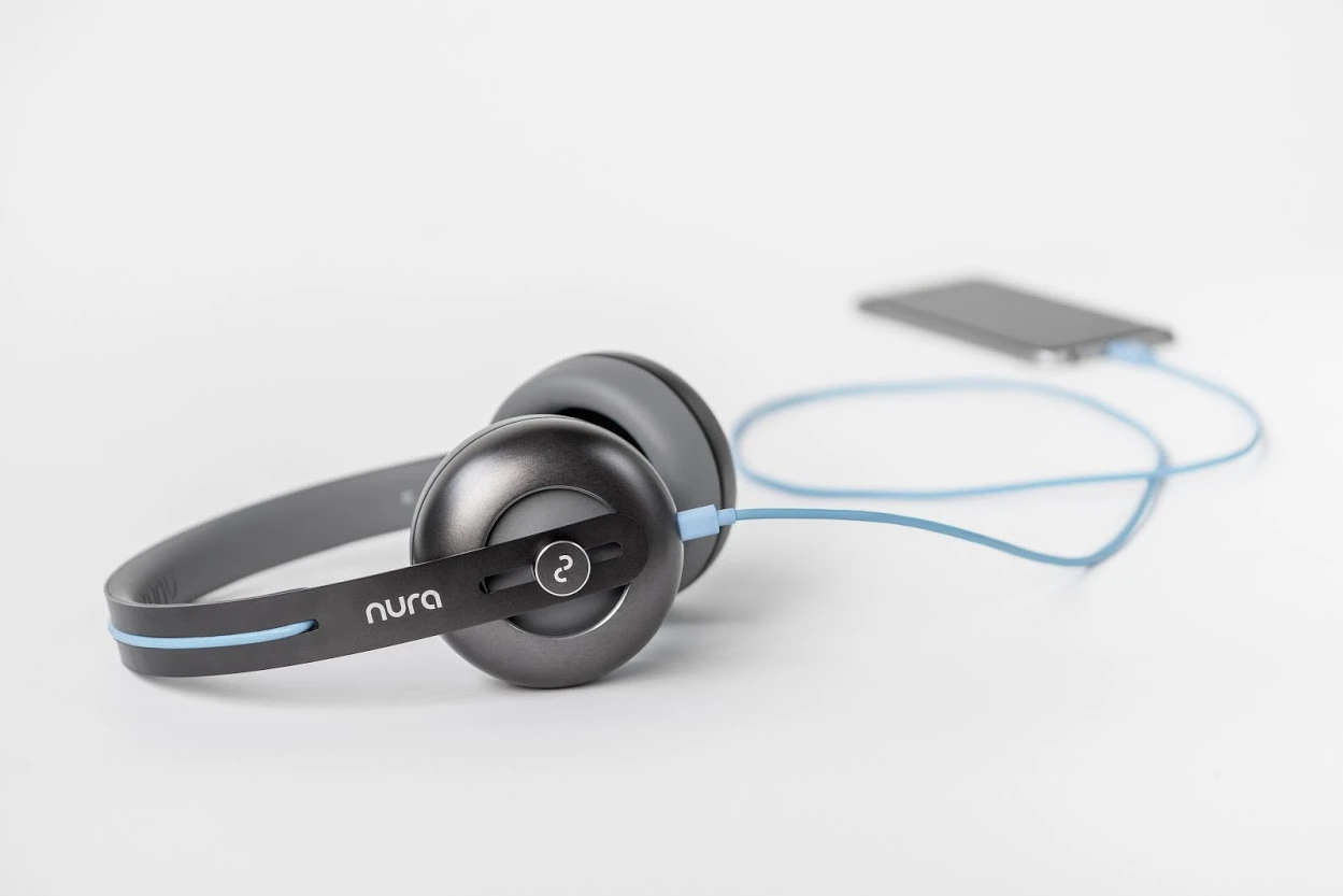 The Nura headphones allow listeners to enjoy music that's optimized to match personal sensitivities to different frequencies of sound, no matter the app