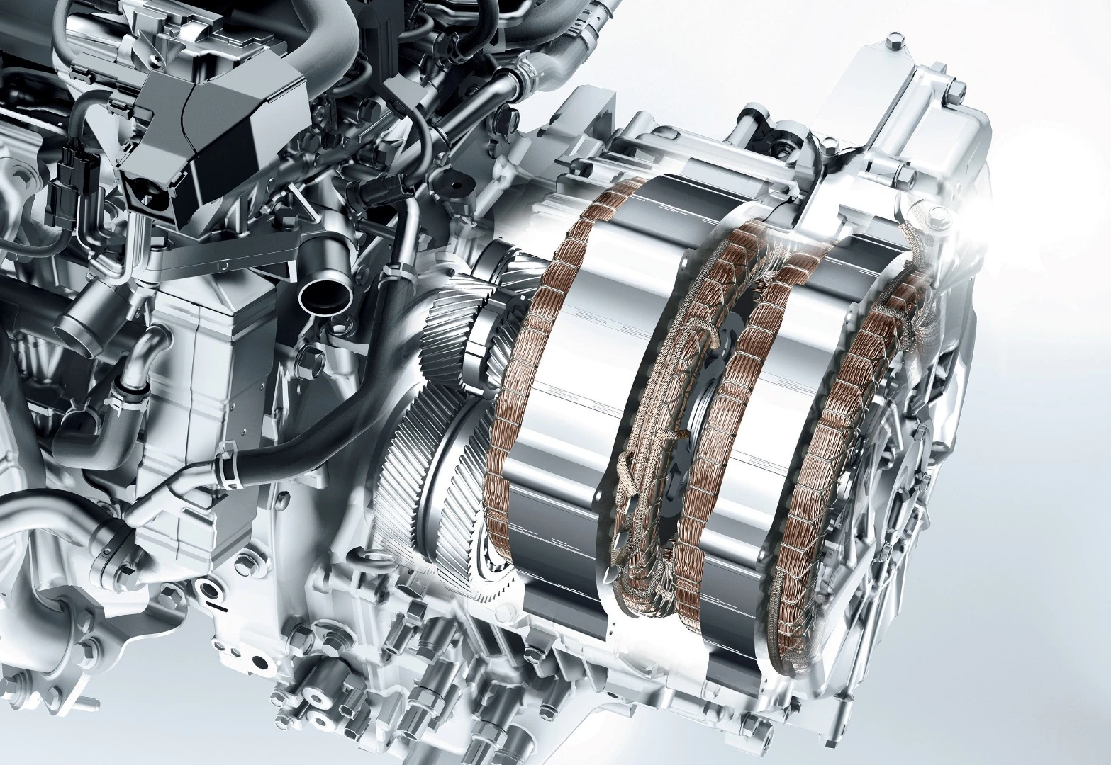 Honda's e-CVT integrates a motor and electronic control of the transmission for improved braking regeneration and power output