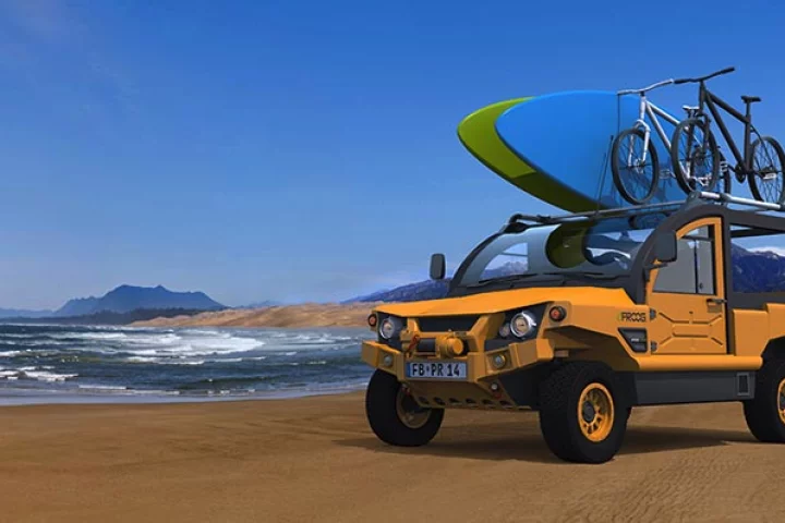 According to its spec sheet, the electric eFROOG will travel up to 115 mi per charge © eFROOG.DE