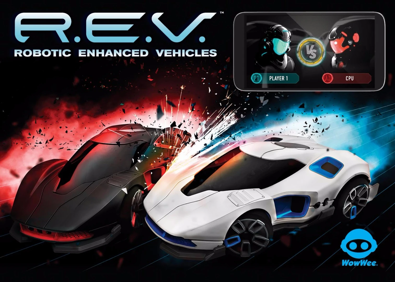 The REV starter set comes with two cars