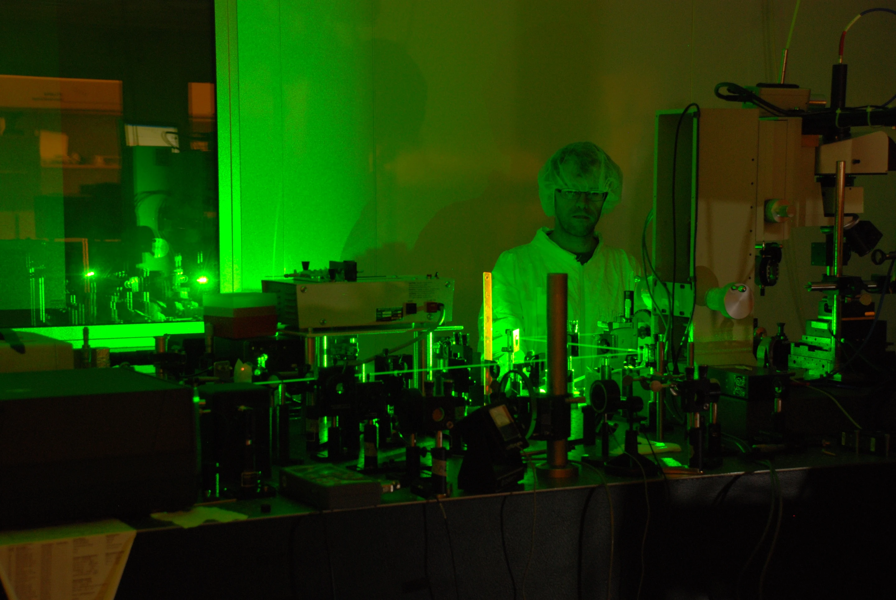 The University of Tennessee's regenerative amplifier, used to amplify femtosecond laser pulses