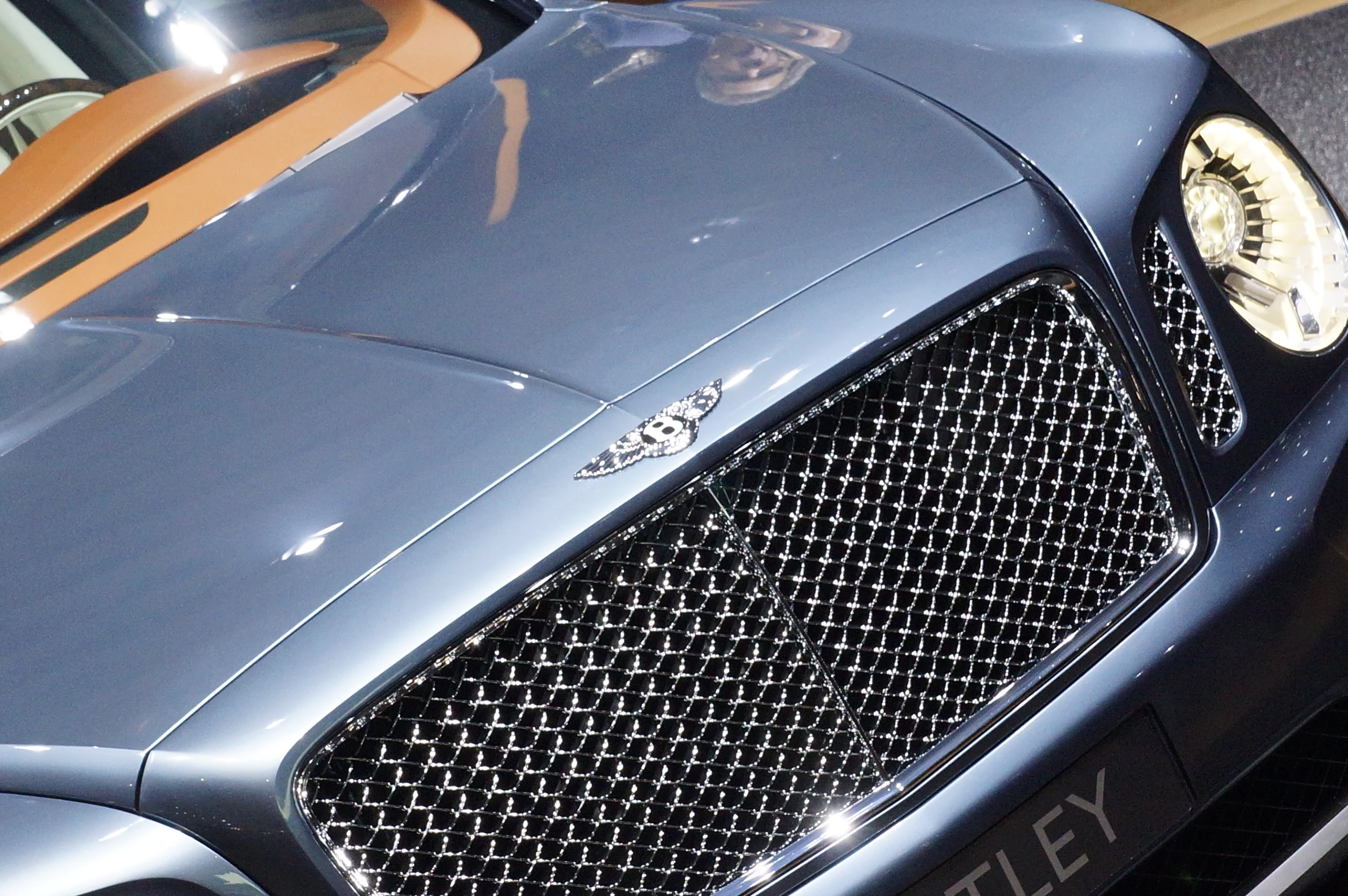 The Bentley EXP 9 F at the Geneva Show