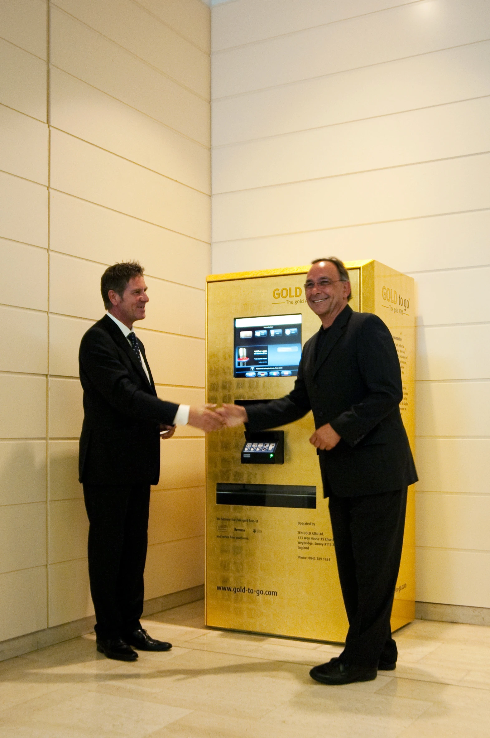 The launch of the latest Gold-to-go ATM at the Westfield Shopping Centre in London