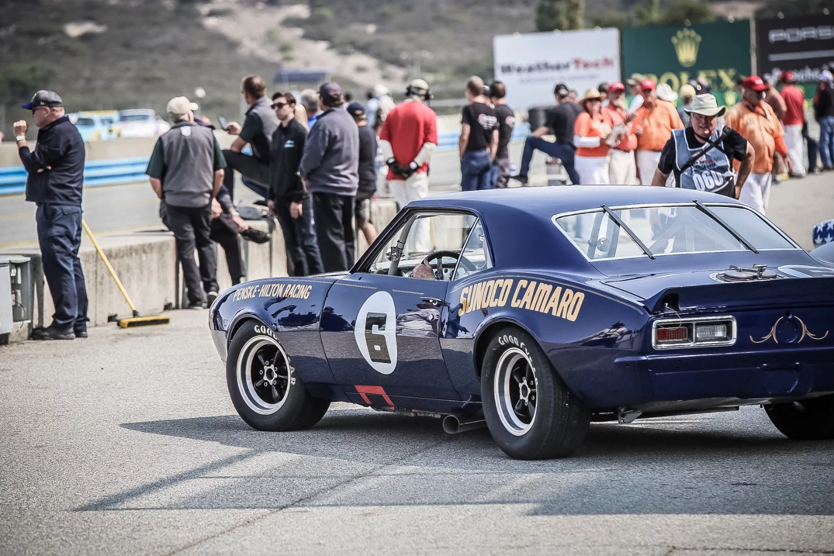 1968 Chevrolet Camaro Z28 makes its way out on to the track