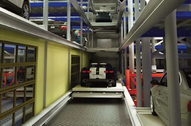Rendering of the Auto Parkit fully automated parking garage