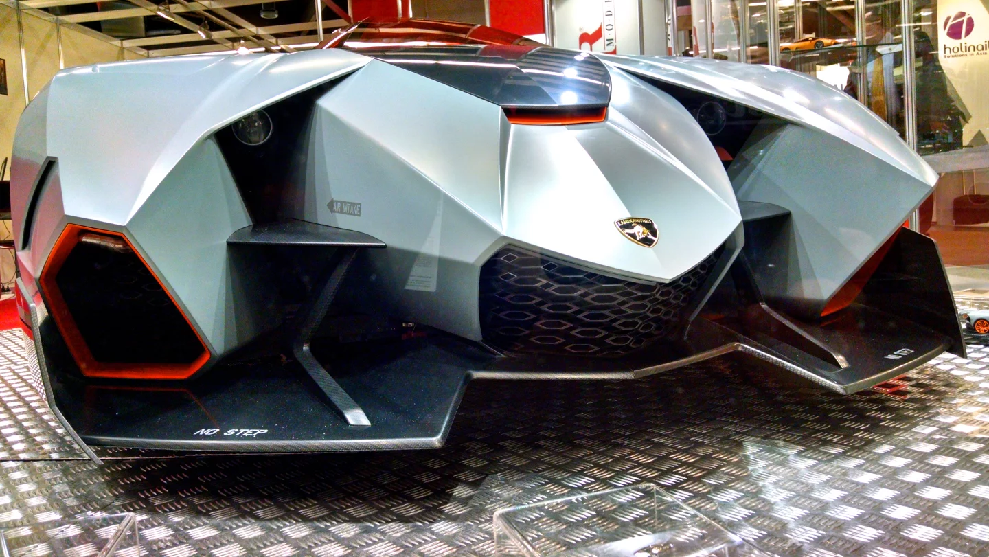 Up close and personal with Lamborghini's Egoista (Photo: C.C. Weiss/Gizmag)