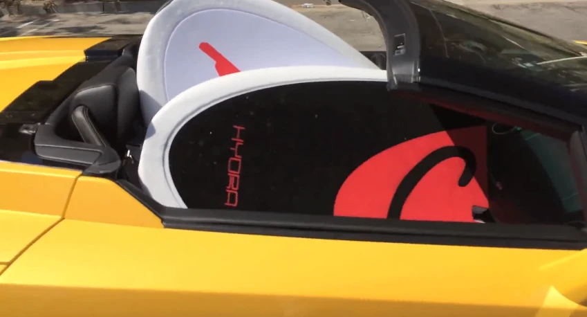 Even a two-seat roadster is large enough to take the Hydra out for a ride