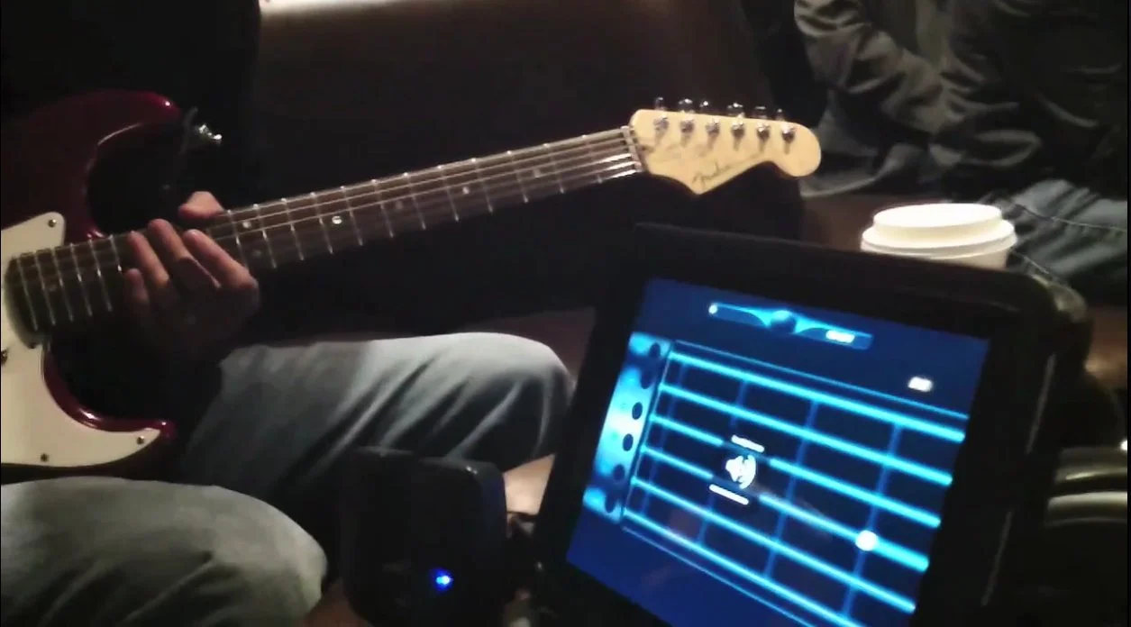 Rock Prodigy is an interactive teaching app for iDevices that offers a quick way to learn, brush up on or hone guitar skills using a real instrument and original recordings
