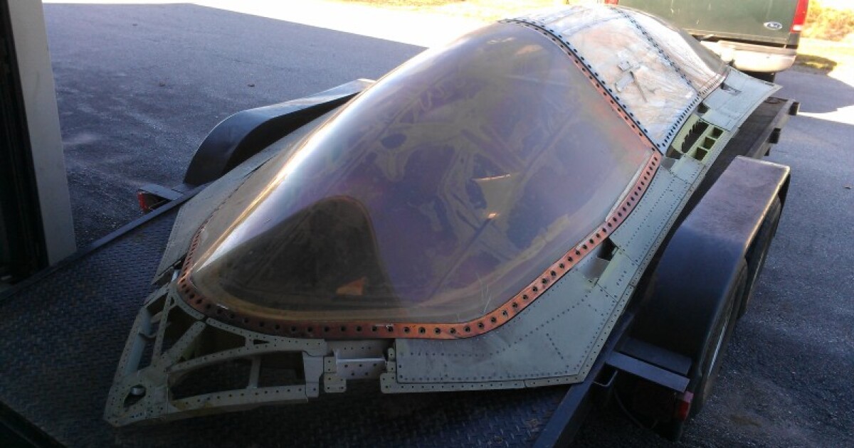 Controversial stealth aircraft canopy for sale on eBay?