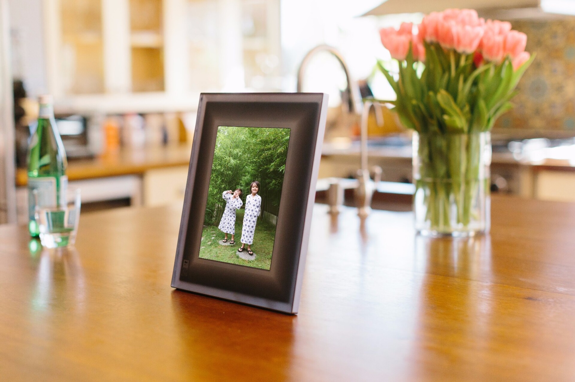 Smart photo frame censors and shows your pictures