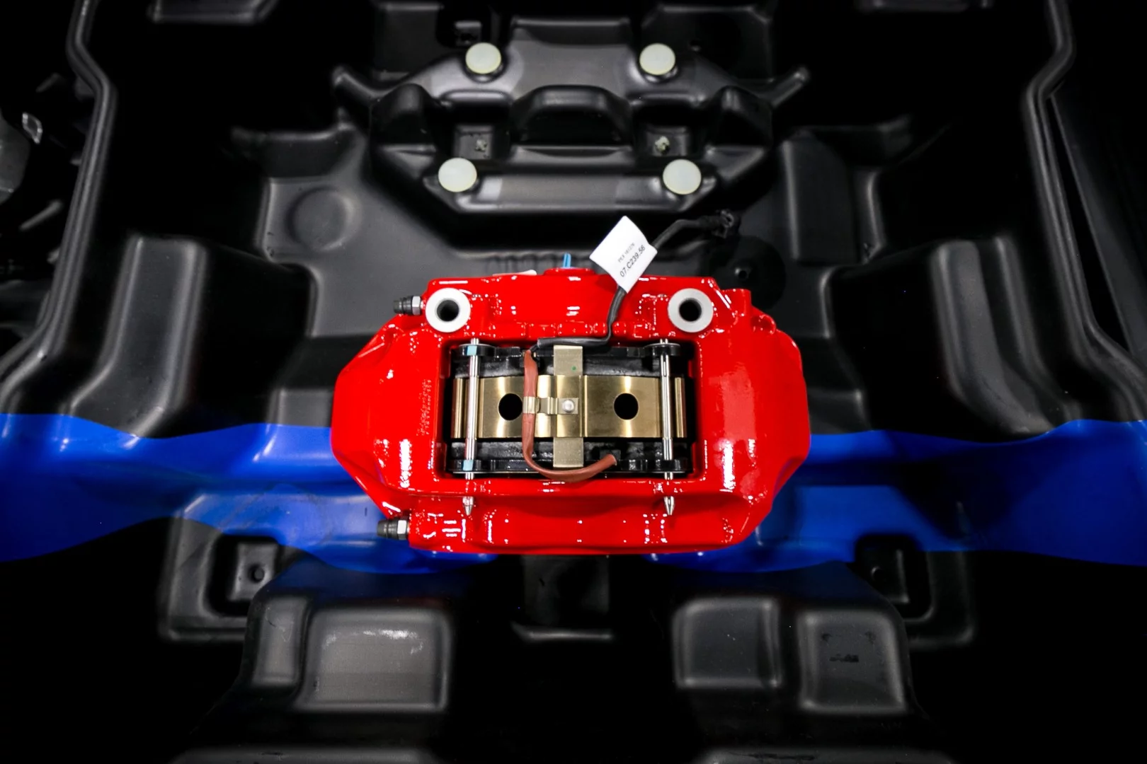 NSX brake caliper ready for installation