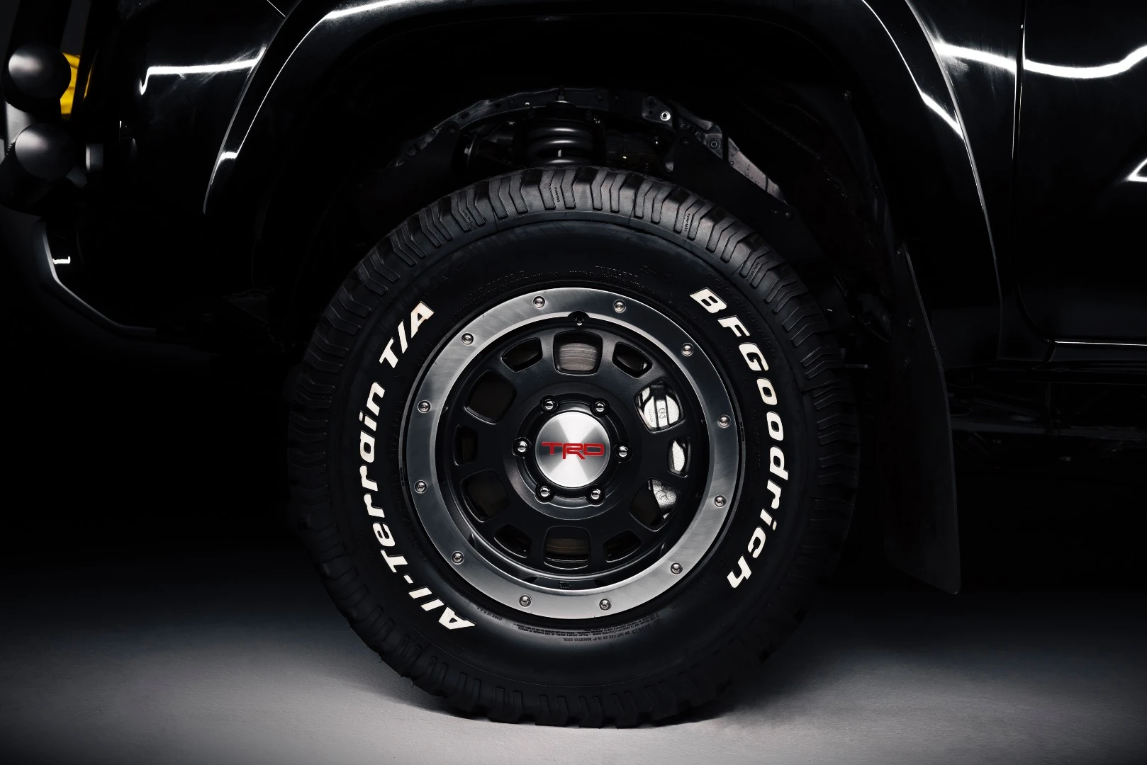 Toyota Racing Development has made custom wheels in the style of those on the original movie truck