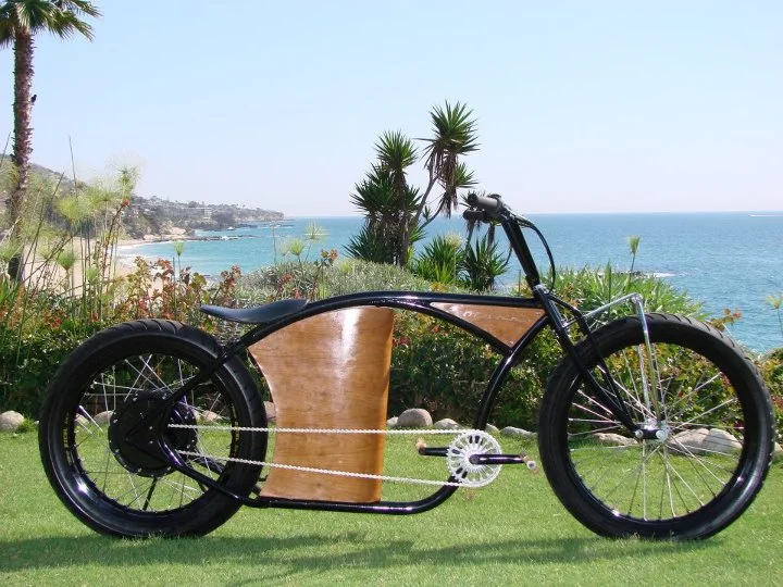 Marrs M-1 electric bicycles are made with an eye towards hot rods and custom motorcycles