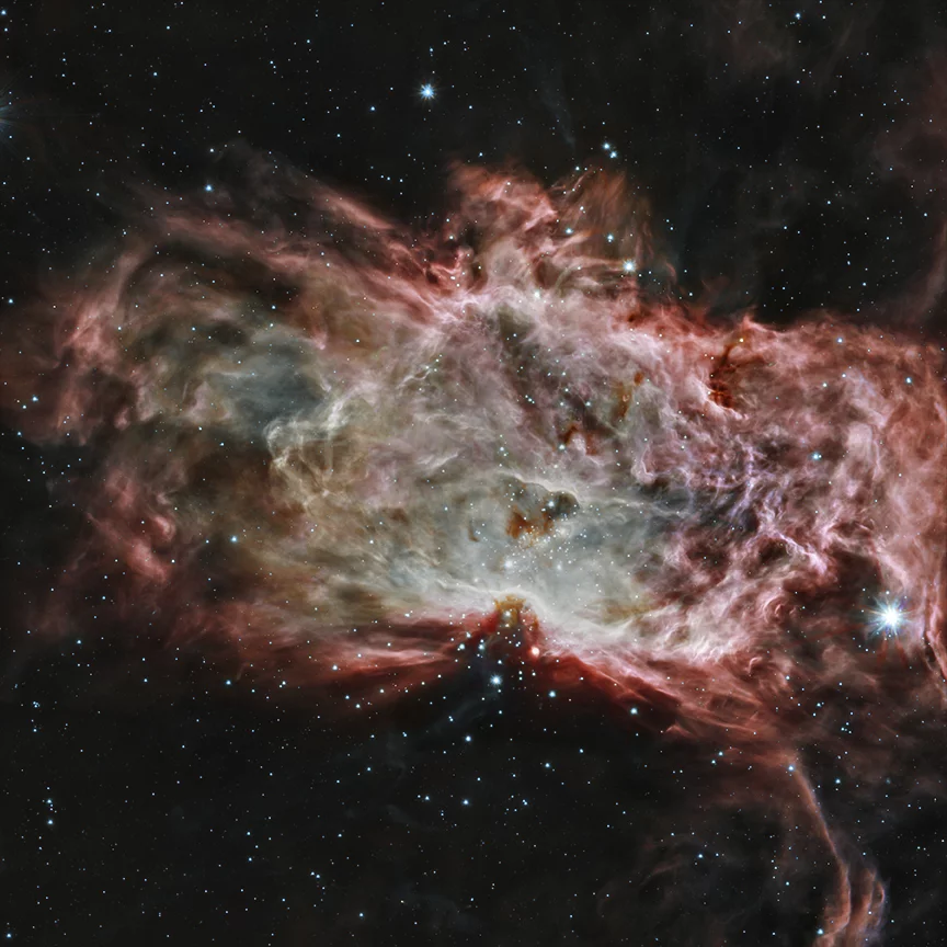The Flame Nebula captured in the infrared spectrum (Image: NASA/CXC/PSU/K.Getman, E.Feigelson, M.Kuhn & the MYStIX team; Infrared: NASA/JPL-Caltech)