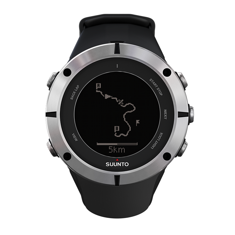 The Ambit2 includes the full outdoors feature set with barometric altitude and weather information
