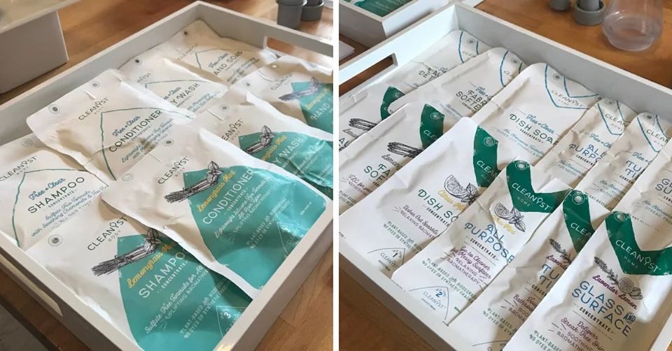 The brothers have also put a system in place to recycle old ingredient sachets