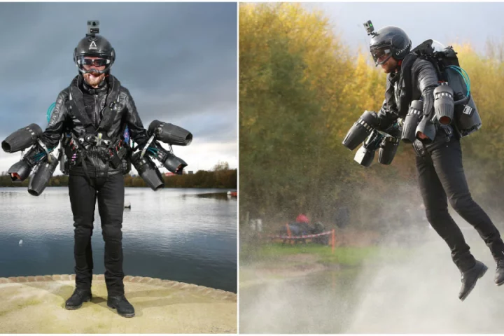 Gravity founder Richard Browning has just set the Guinness World Record for "fastest speed in a body controlled, jet engine powered suit"
