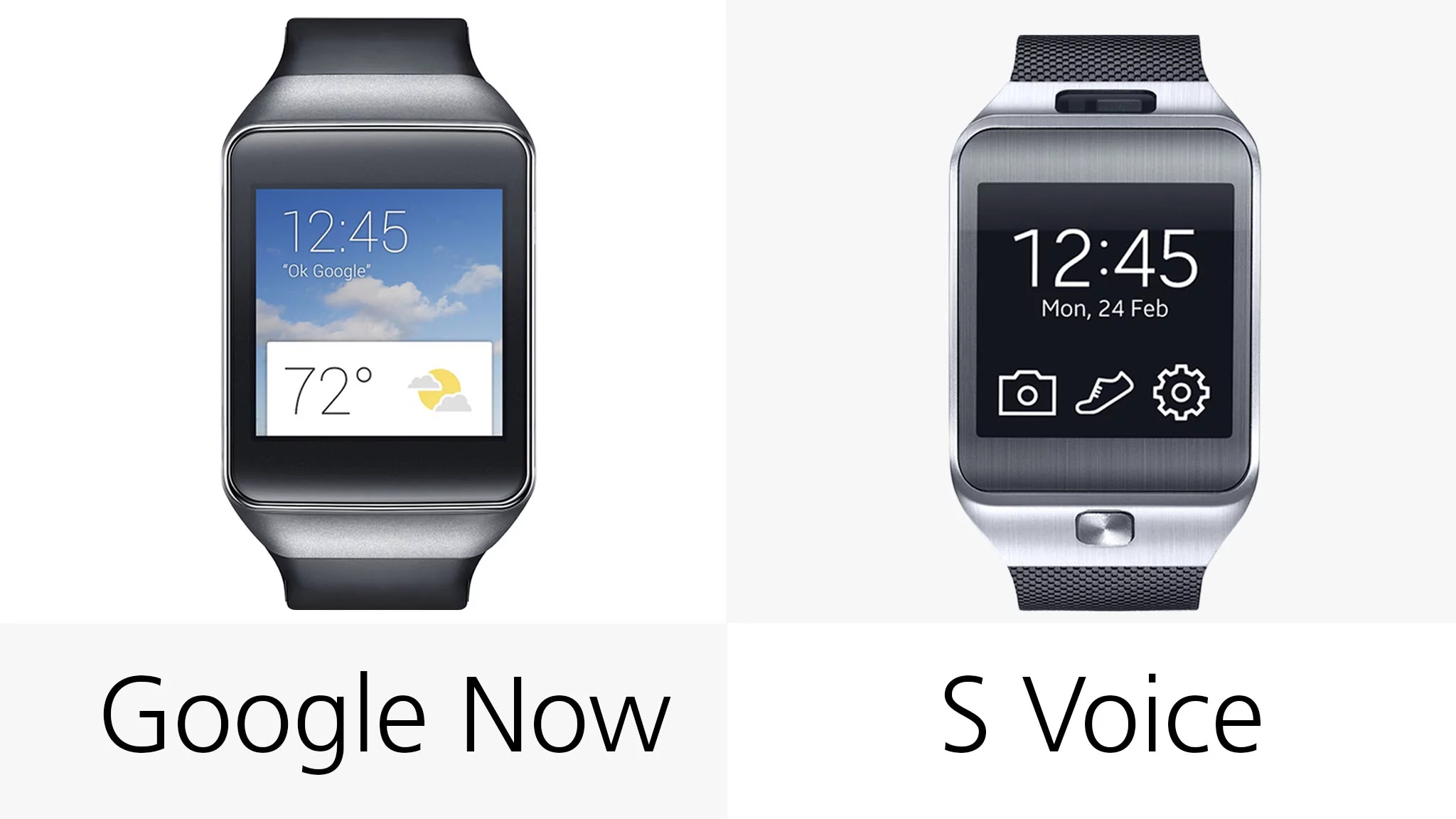 The Gear Live's Google Now voice control is in an entirely different league from the Gear 2's S Voice