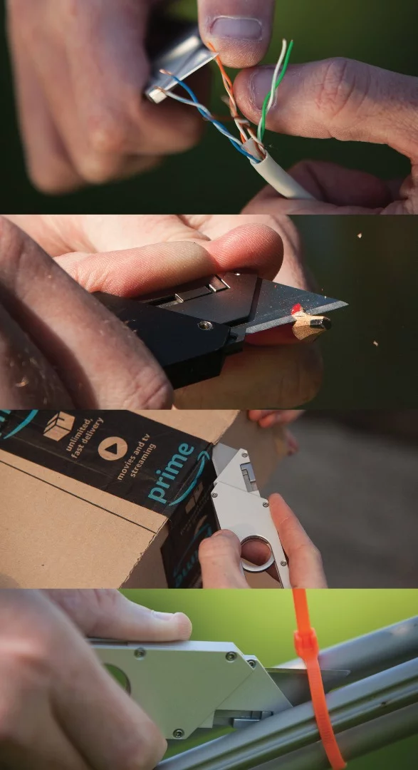 The Maker Knife features ceramic blades