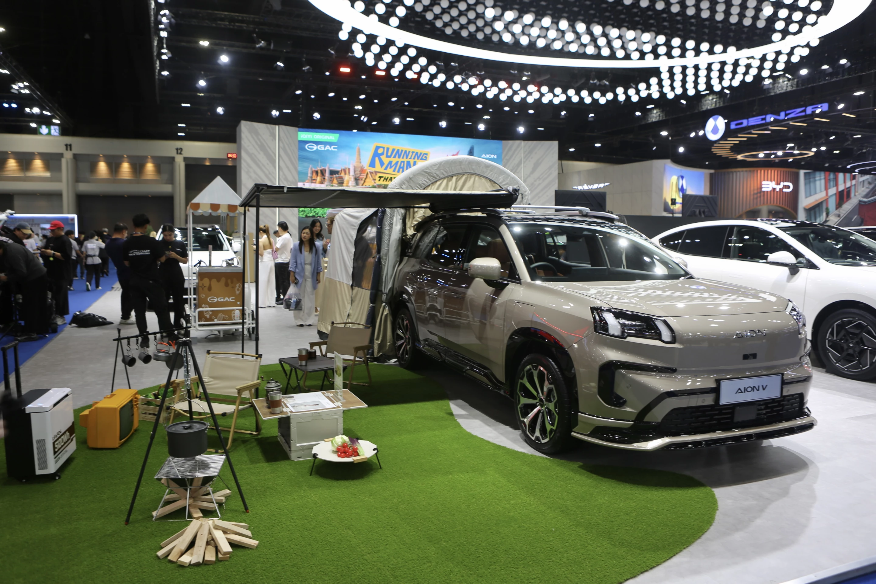 GAC shows a different style of camper wagon complete with electrified base camp