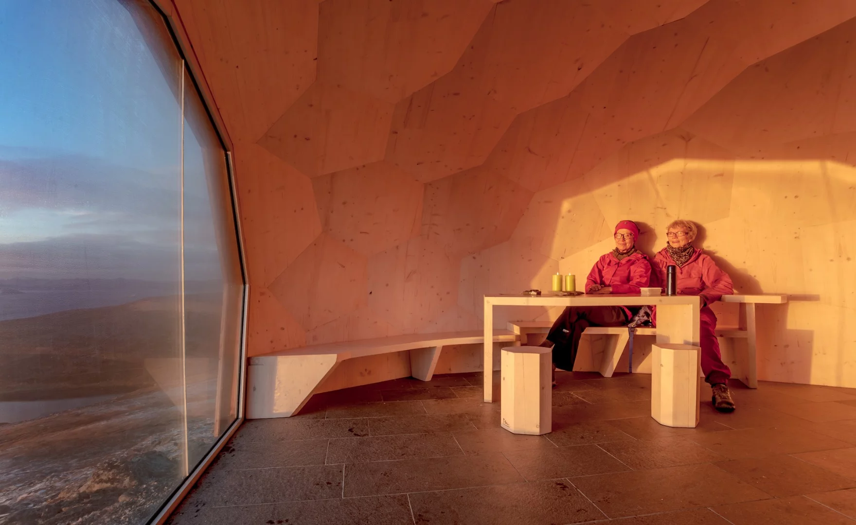 The Hammerfest Hiking Cabin is envisioned as both a refuge and destination to enjoy the stunning view