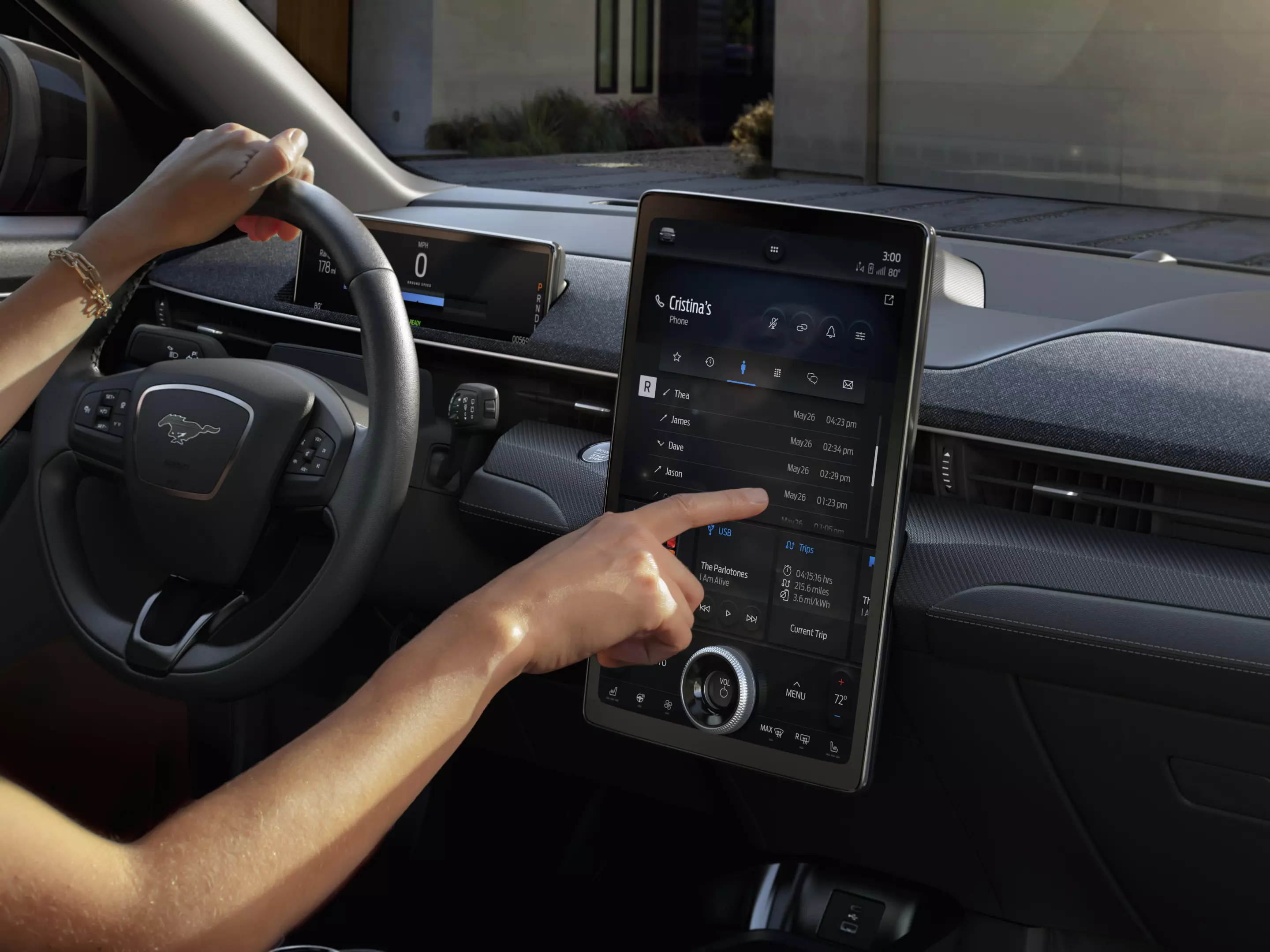 Making its debut in the Mustang Mach-E is the next-generation SYNC communications and entertainment system and its 15.5-inch screen