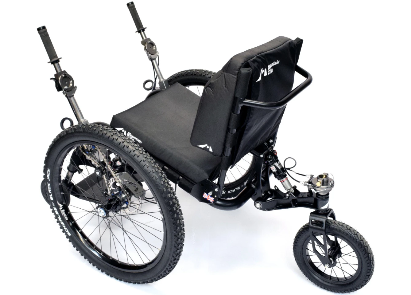Like the original MT model, the MT Evo features arm-pumped levers that deliver power to the wheels via a geared chain-drive transmission