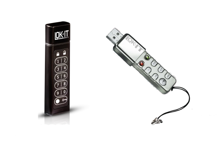LOK-IT flash drive from Systematic Development employs a hardware-based PIN system that needs to be unlocked before any data can be accessed