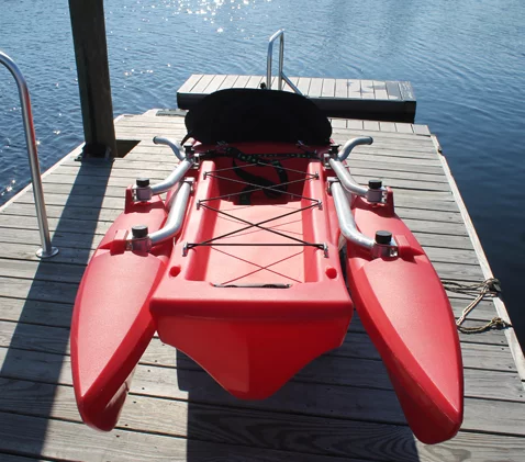 The outriggers in their retracted position