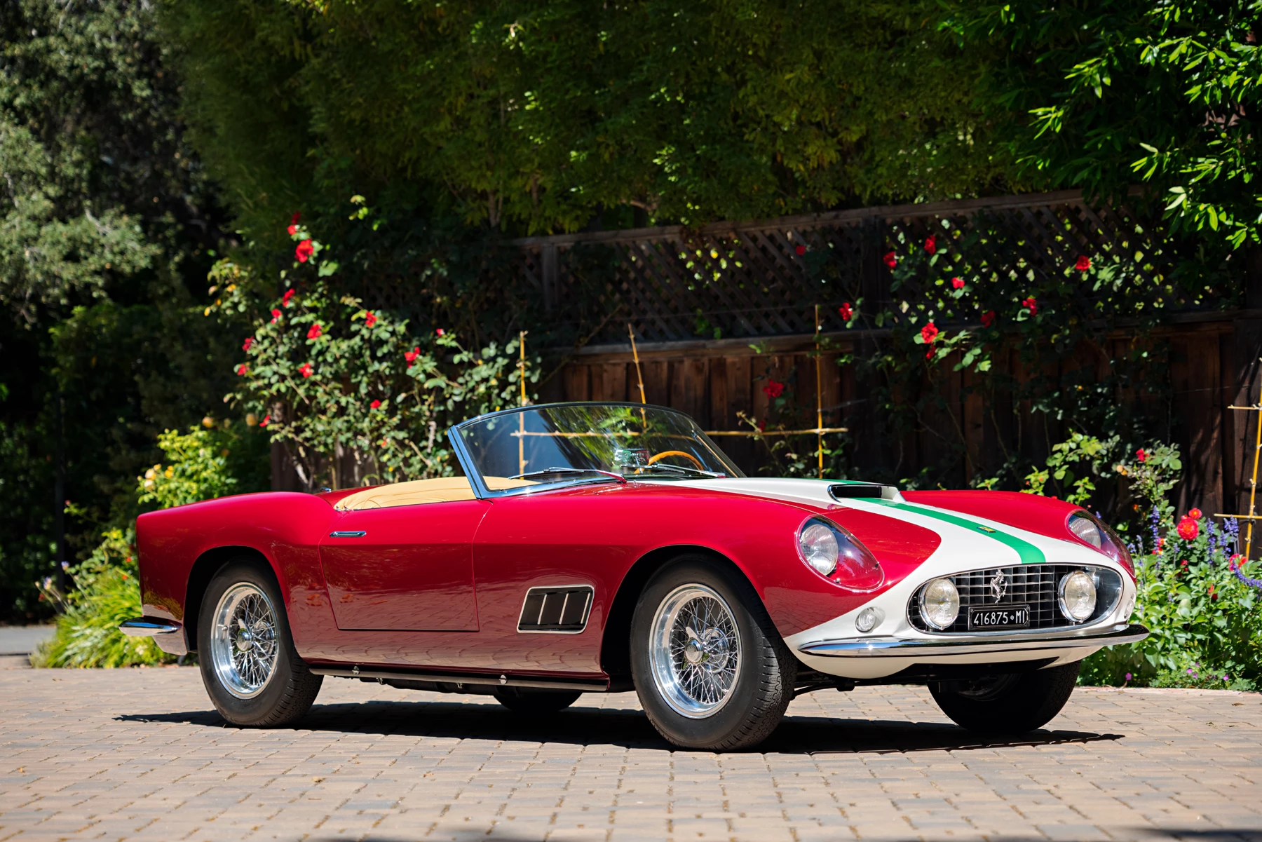 This 1959 Ferrari 250 GT LWB California Spider Competizione will go to auction during Monterey Car Week with Gooding & Co (Lot 36) on Saturday, 14 August 2021 with an official estimate of $10,000,000 - $12,000,000