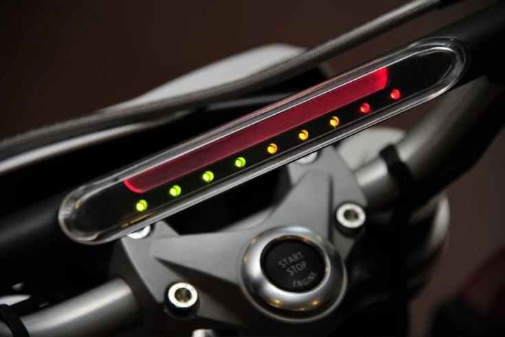 Husqvarna's Concept Baja features an LED instrument display built into the crossbar