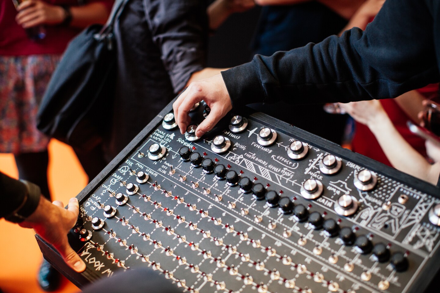 Visitors go hands-on with the Synth Bike 3.0 on launch day at the Sound Check exhibition at the Science Gallery Dublin