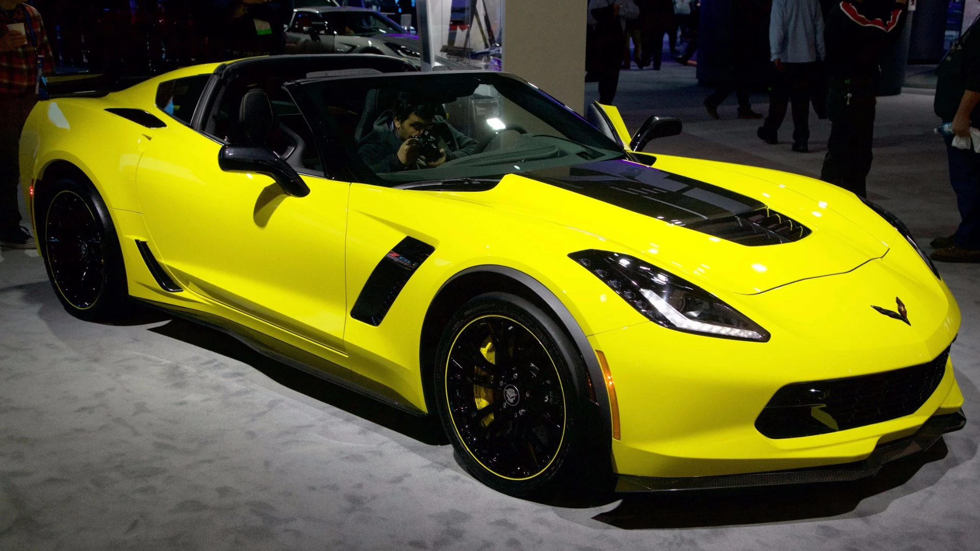Chevrolet was keen to show off the range of styling upgrades available for its Corvette