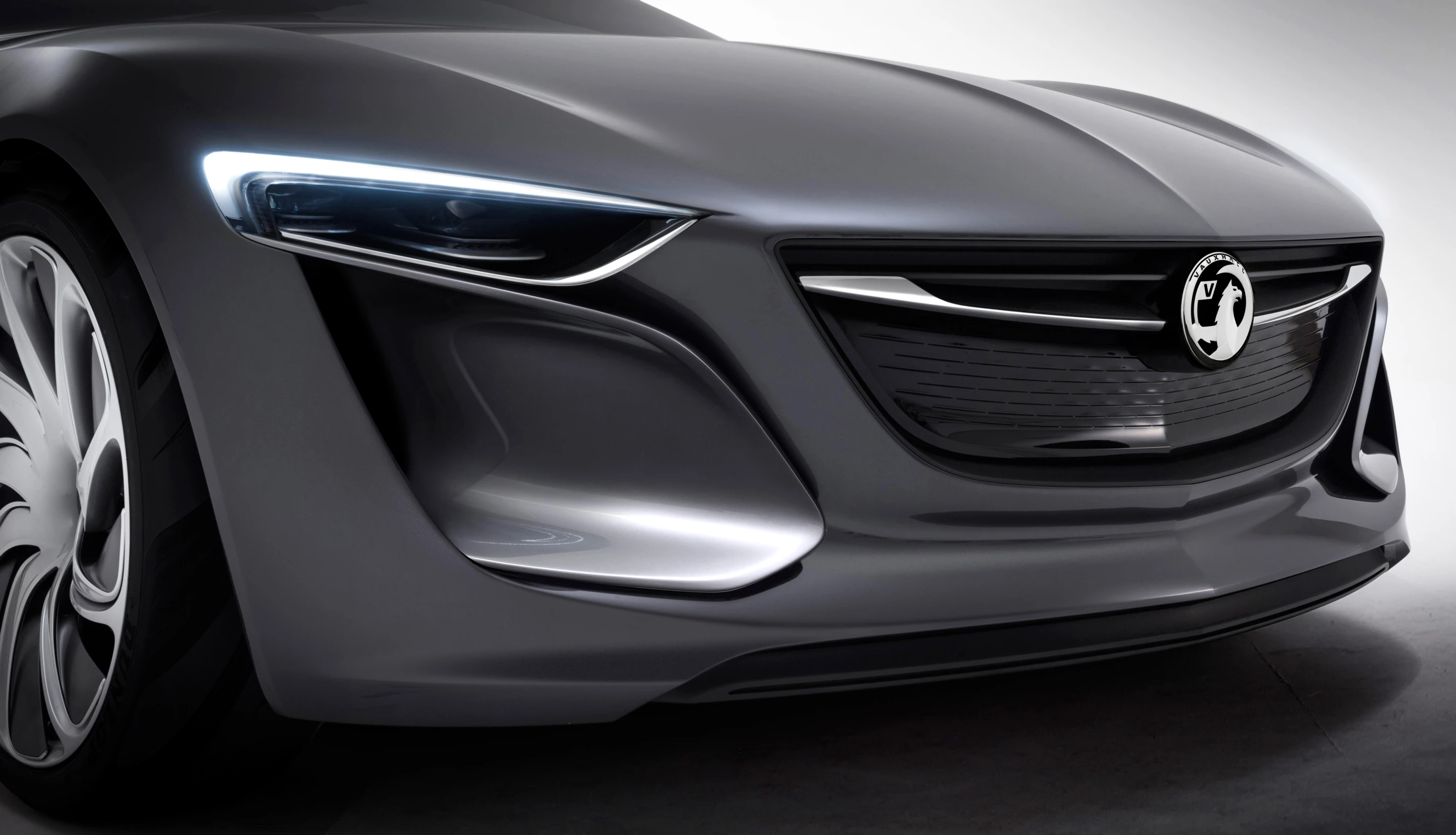 The huge air scoops dominate the grille