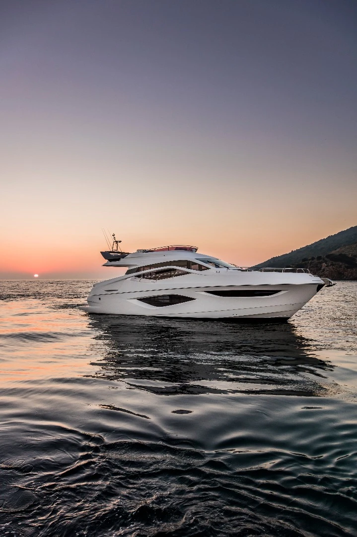 Windows down by the water line are designed to deliver a panoramic view from the main cabin