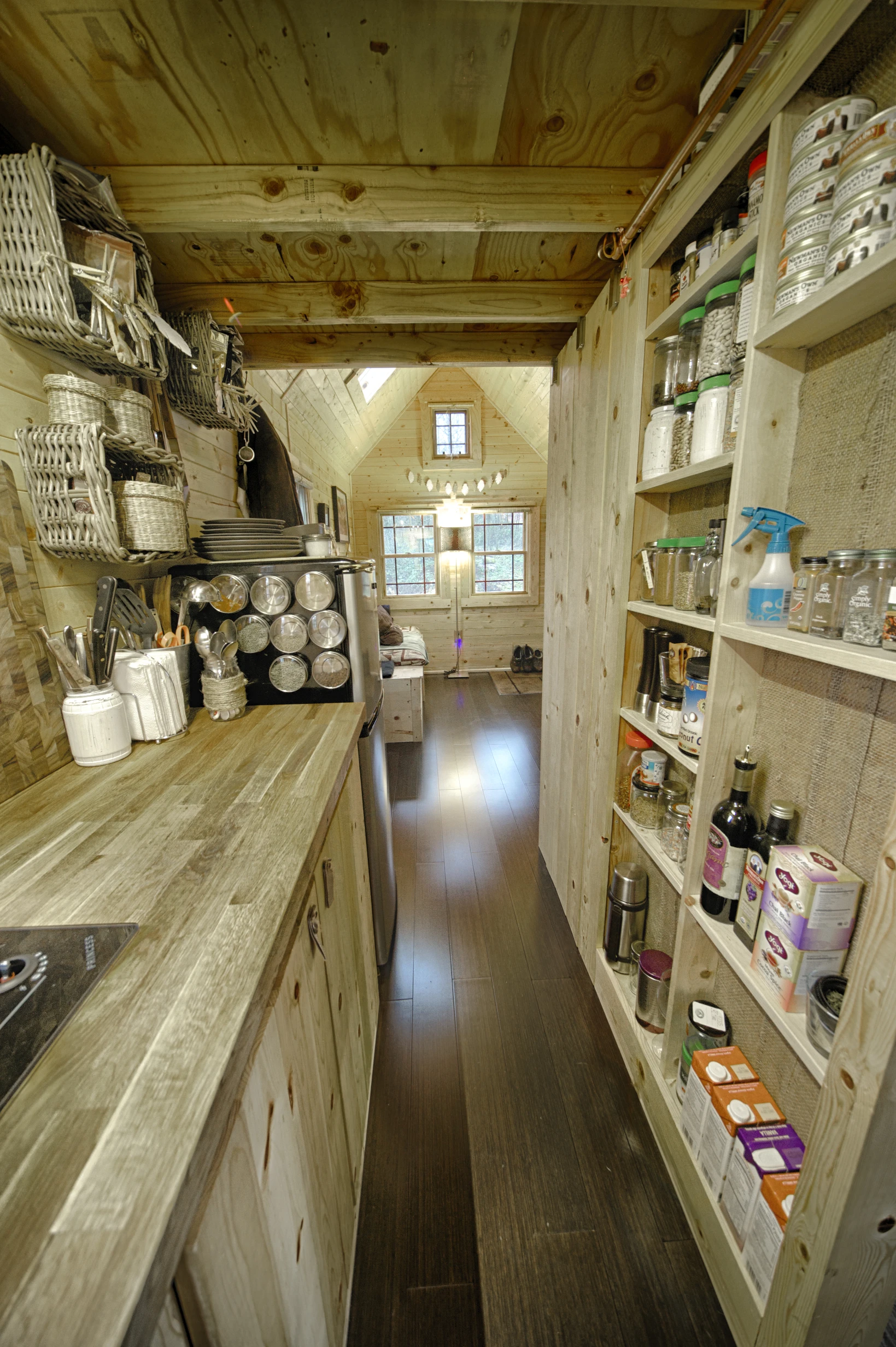 Lots of storage space has been built into the walls (Photo: Christopher Tack)