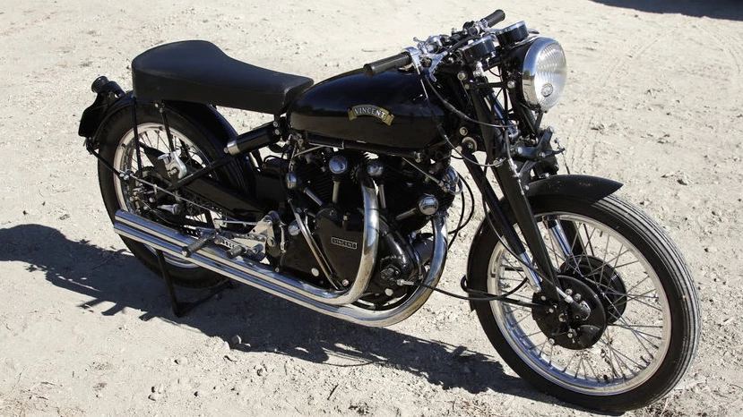 A former first place winner at Quail, restored by Harris Vincent Gallery, this 1952 Vincent Black Lightning Replica went to auction in Las Vegas with Mecum in January 2016, attracting a high bid of $88,000. This time the high bid became $110,000 but the result was the same. Auction Description