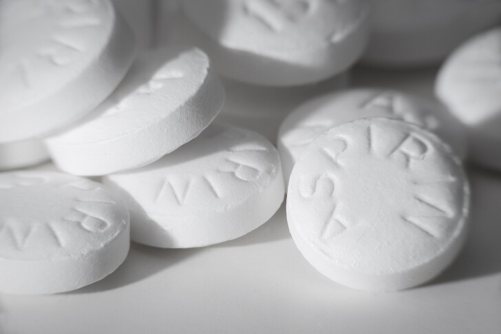 New advice recommends aspirin not be used as a drug to prevent heart attack or stroke in those over the age of 60 if they are generally healthy
