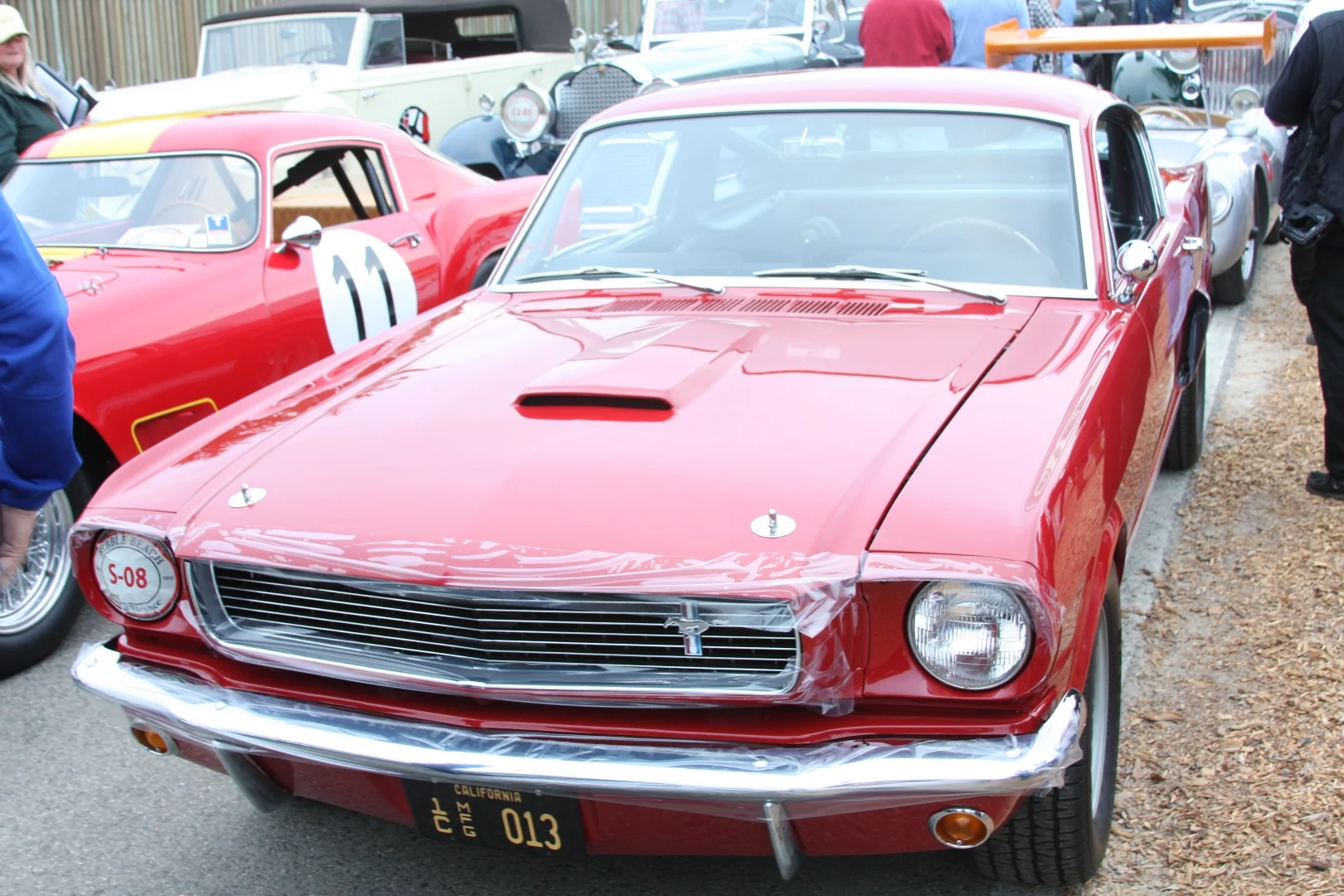 A Mustang fastback at Pebble Beach Concours d'Elegance Tour d"Elegance.