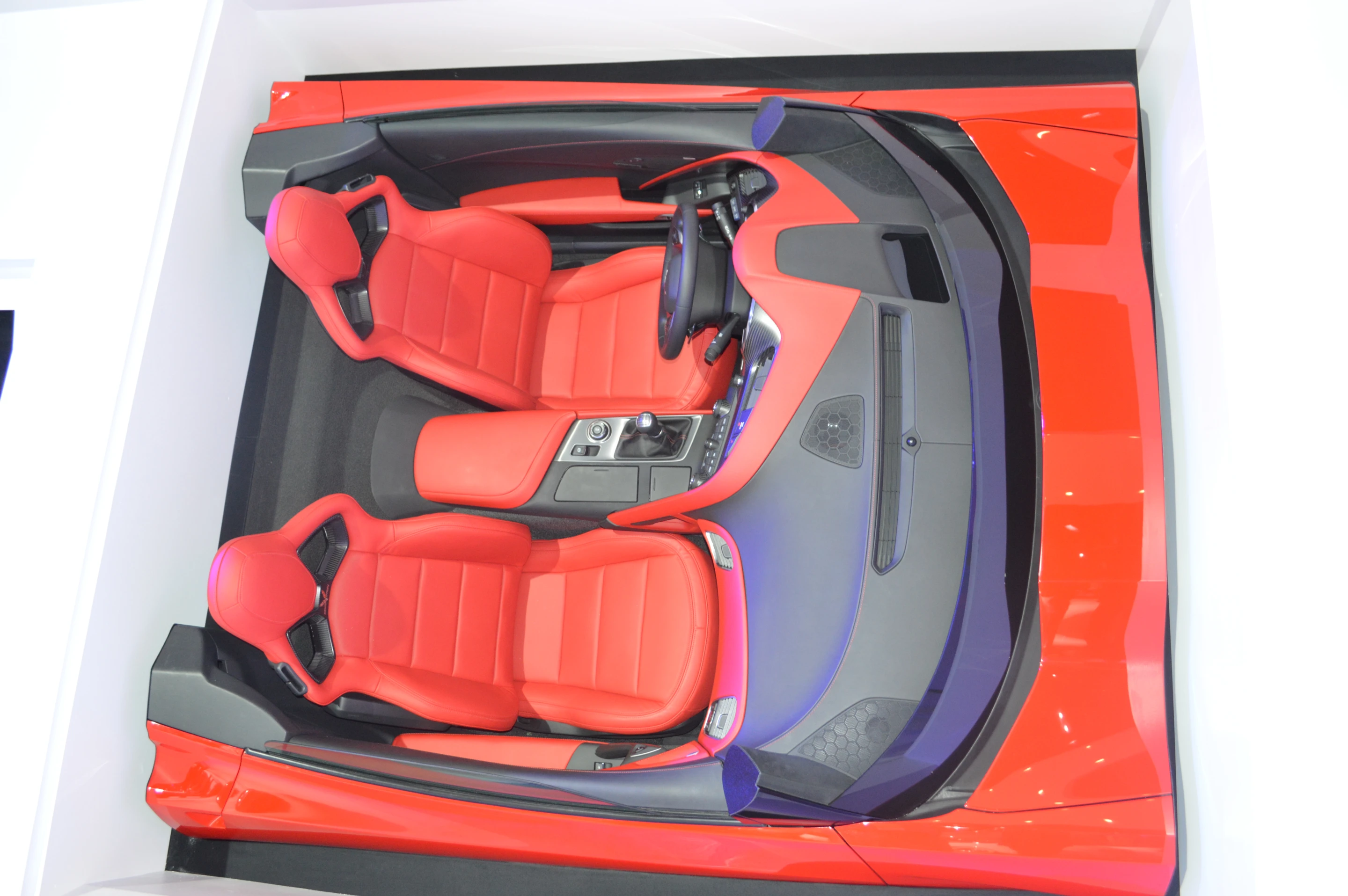 A mock-up of the Stingray's interior