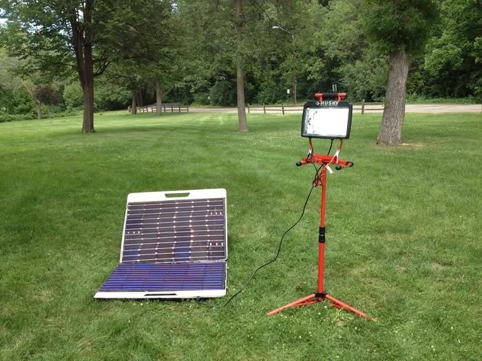 The Forty2 makes enough power available to the unit's three built-in AC outlets to run a small fridge or a big screen TV, or simultaneously charge several mobile devices like smartphones and tablets