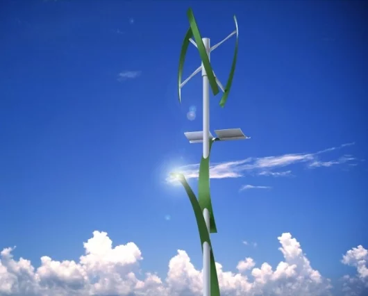 Most of the energy will be provided by the wind turbine to keep panel size down and energy production up